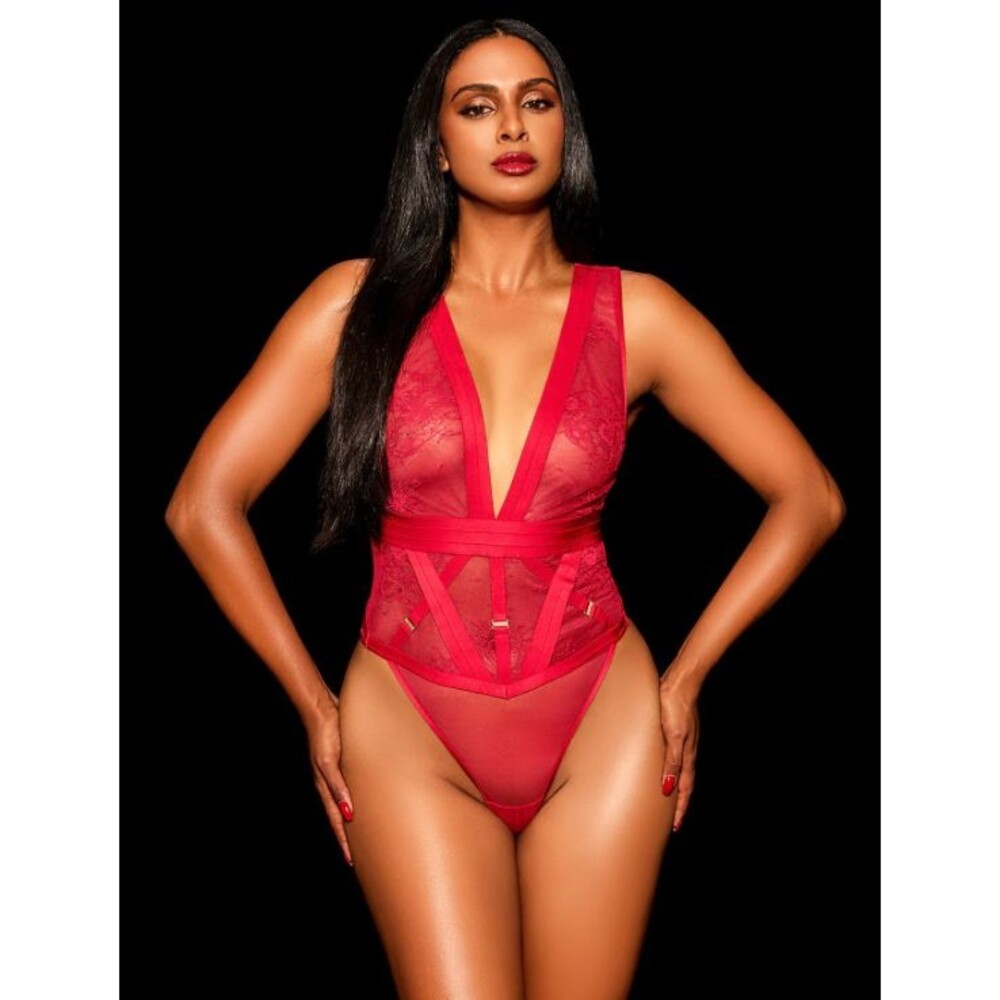 SOLD❤️Honey Birdette Belinda Crimson Bodysuit Size Small NWT - Picture 2 of 8